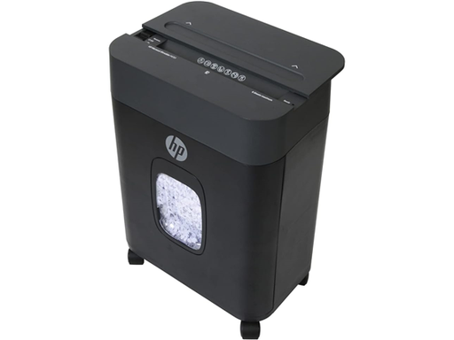 [104698] TRITURADORA DE PAPEL HP MC83, 8 HOJAS MICRO CORTE , CAPAZ DE CORTAR PAPELES, TARJETAS DE CREDITO Y GRAPAS, USO DOMESTICO, CESTA DE 3.4 GALONES. (91040W)