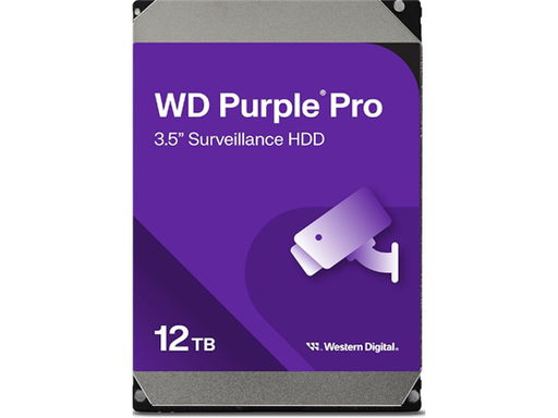 [104716] DISCO DURO 12TB P/VIDEOVIGILANCIA WESTERN DIGITAL SATA 6GB/S 3.5" 7200 RPM/256MB.