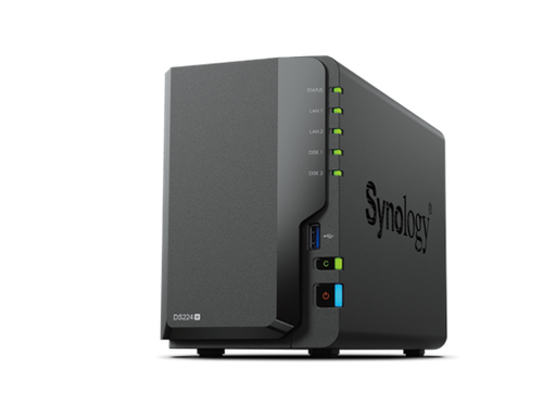 [104720] CAJA USB TIPO NAS SYNOLOGY DS224+ DISKSTATION DISKLESS, INTEL CELERON J4125,  2 GB RAM DDR4 SIN ECC, GIGABIT ETHERNET, E-SATA,  2 X NETWORK (RJ-45), 1 PUERTO USB 3.2, 1 PUERTO USB 3.0.