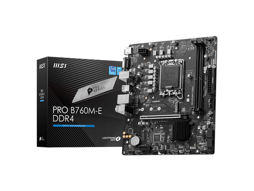 [104842] MB MSI PRO B760M-E DDR5, 5600MHZ, LGA 1700 INTEL B760 SATA 6GB/S MICRO ATX