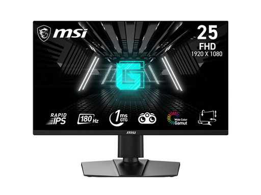 [104848] MONITOR MSI G255PF E2 25", 2X HDMI, 1X DP,  180 HZ RAPID IPS FHD GAMING MONITOR FREESYNC PREMIUM (AMD ADAPTIVE SYNC) 1920 X 1080 / PIVOT 90~