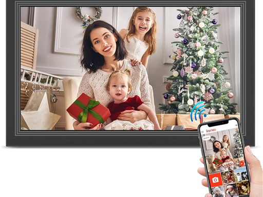 [104810] MARCO DE FOTOS FRAMEO 15.6", 1920X1080, 32GB, HASTA 64GB CON SD, WIFI, NEGRO