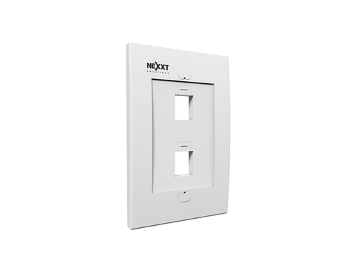 [104928] JACK WALL PLATE NEXXT 2 SALIDA BLANCA