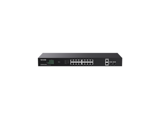 [104959] SWITCH 16 PUERTOS TENDA TEG1120P-16-250W, NO ADMINISTRABLE, VLAN, ETHERNET 10/100/1000, POE, 2 PUERTO SFP, DESKTOP/WALL MOUNTING, PORTECTOR CONTRA RAYOS, IEEE 802.3? IEEE 802.3U?IEEE 802.3AB?IEEE 802.3X? IEEE 802.3AF?IEEE 802.3AT, 4 MODOS (STANDARD - PRIORITY - EXTEND - VLAND)