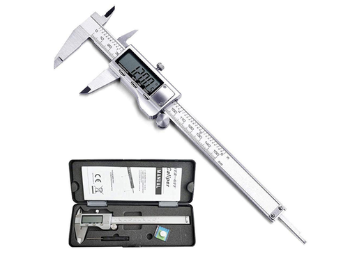 [104962] CALIBRADOR DIGITAL, MEDICION DE PINZA, ACERO INOXIDABLE, MICROMETRICO ELECTRONICO CON PANTALLA LCD, AUTO-OFF, CONVERSION DE PULGADAS Y MILIMETROS