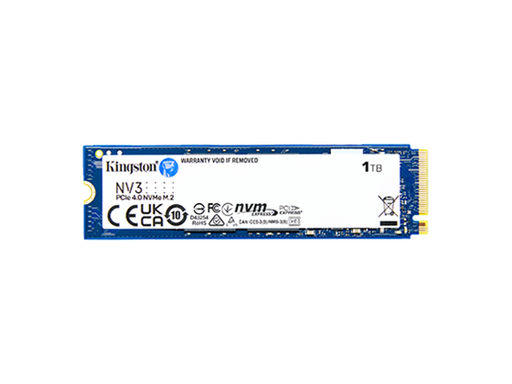 [105652] DISCO DE ESTADO SOLIDO KINGSTON SSD 1000G NV3 M.2 2280 PCIE 4.0 NVME SSD, HASTA 6.000MB/SEG LECTURA, 5000MB/SEG ESCRITURA (SNV3S/1000G)