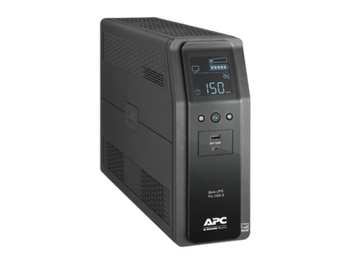 [105685] UPS APC BR1500MS2 BACK-UPS PRO, 1.5KVA (1500VA), 900 WATTS, INPUT 120V / OUTPUT 120V, AVR, USB-A + USB-C PORT. LCD
