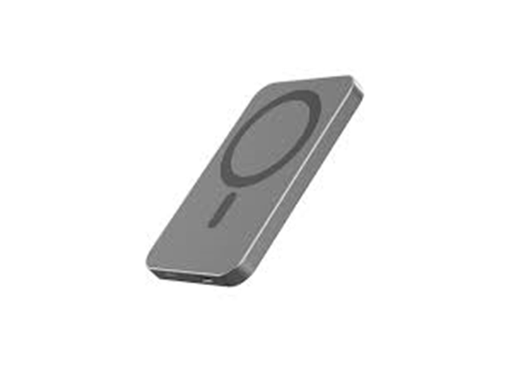 [105673] CARGADOR MOVIL (POWER BANK)  CHARGEWORX, 5,000MAH, CARGA RAPIDA, 15 W, COMPATIBLE CON IPHONE  12,13 14 Y 15, LUZ LED, 37 HORAS. COLOR NEGRO. (CX6905BK)