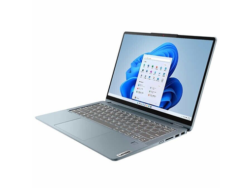 [105781] LAPTOP LENOVO IDEAPAD FLEX 7 14LRUB 2 EN 1 CONVERTIBLE, 14” IPS 2.2K (2240 X 1400) TOUCH, INTEL I7-1355U (10 CORE), 16GB DDR4 (SOLDERED), 1TB SSD PCIE 4.0, 1 X USB C 3.2 GEN 2 / THUNDERBOLT, 2 X USB 3.2, 1 X HDMI, CARD READER, WIFI 6, BT 5.1, WINDOWS 11 HOME ENGLISH, INTEL IRIS XE GRAPSICS, STONE BLUE, FINGERPRINT READER, BACKLIT KEYBOARD