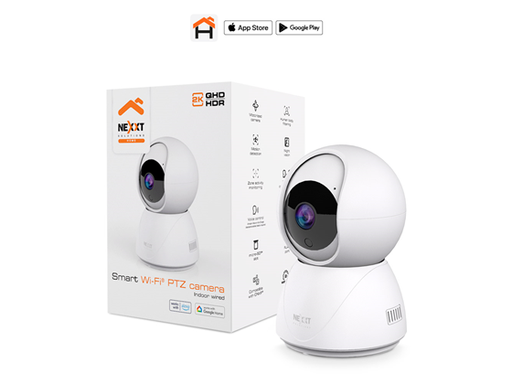 [105885] CAMARA DE VIGILANCIA NEXXT (HOME AUTOMATION), WIFI 2K, PTZ, 360 GRADOS, DETECTOR DE MOVIMIENTO, DIA Y NOCHE, MICRO SD + CLOUD, APLICAION DE GRABACION, COMUNICACION DE DOBLE VIA (NHC-IP10)