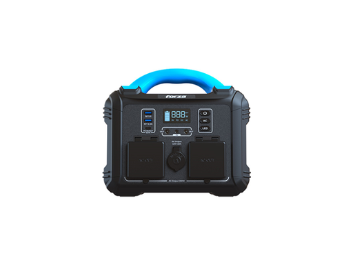 [105875] GENERADOR ELECTRICO TITAN DE BATERIA FORZA, RECARGABLE, 300W, 8 PUERTOS DE CARGAS, 2 USB-A 1 USB, LAMPARA 6W, SOPORTE PARA CARGA SOLAR, PANTALLA LCD, BATERIA 236.25WH (11.25V 21AH), FAST CHARGING 2.3 HORAS (FPP-T300)