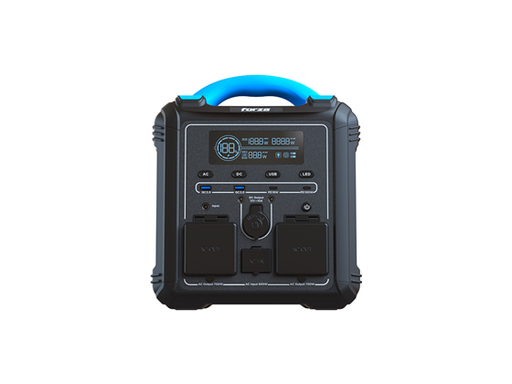 [105882] GENERADOR ELECTRICO TITAN DE BATERIA FORZA, RECARGABLE, 700W, 9 PUERTOS DE CARGAS, LAMPARA 6W, SOPORTE PARA CARGA SOLAR, PANTALLA LCD, BATERIA 551.25WH (3.75V 147AH), FAST CHARGING 1.5 HORAS (FPP-T700)