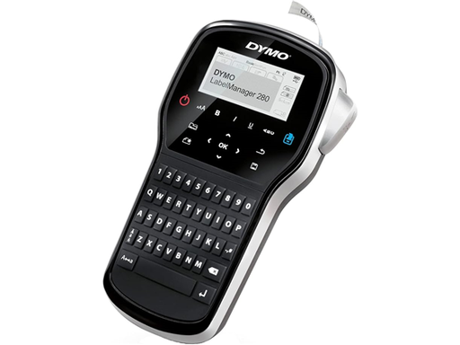 [106002] IMPRESORA DYMO LABELMANAGER 280, PORTATIL, RECARGABLE, ONE TOUCH SMART KEYS, TECLADO QUERTY, COMPATIBLE CON PC Y MAC