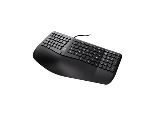 [106041] TECLADO KLIPX EVOLVE USB, ERGONOMICO, 12 TECLAS MULTIMEDIA, CON SCROLL, BLACK, ESPAÑOL, (KBK-260S)