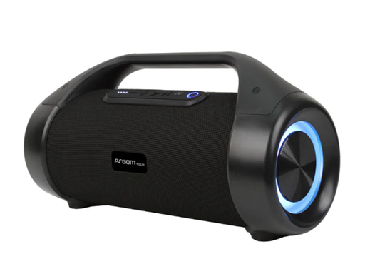 [106461] BOCINA ARGOM  BLUETOOTH RADYON X37  50W PREMIUM IPX5,  2 CANALES, ENTRADA 3,5MM, FUNCION TWS, BATERIA, 80 HZ-16 KHZ, LUCES RGB, INDOOR/OUTDOOR WIRELESS SPEAKER, BLACK. (ARG-SP-3127BK).