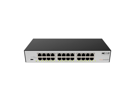 [106528] SWITCH NEXXT PROFESIONAL 24 PUERTOS GIGABIT NEXXT AXIS2400R, NO ADMINISTRABLE, DESKTOP / RACK MOUNT, 10/100/1000 / 1U / CARCASA METALICA