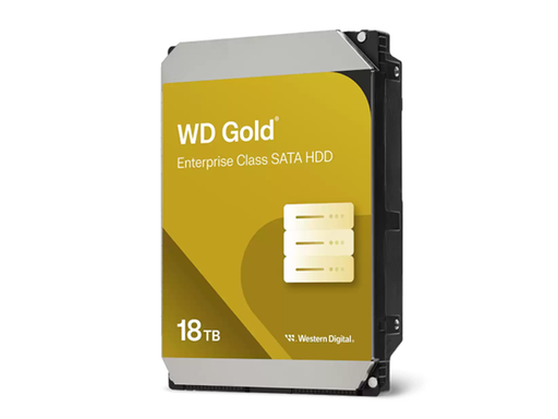 [106616] DISCO DURO 18TB P/VIDEOVIGILANCIA WESTERN DIGITAL GOLD SATA 6GB/S 3.5" 7200 RPM/512MB.