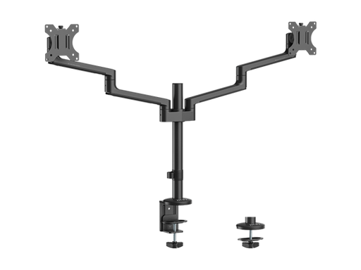 [106735] SOPORTE PARA DOBLE MONITOR MSI, HASTA 32", CON ANCLAJE AL ESCRITORIO, BRAZO ARTCULADO (MAG MT81D)