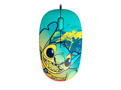 [106862] MOUSE XTECH DISNEY STICH, USB, OPTICAL, SCROLL, 3 BOTONES, 1200 DPI, AZUL, (XTM-D406ST-BL)