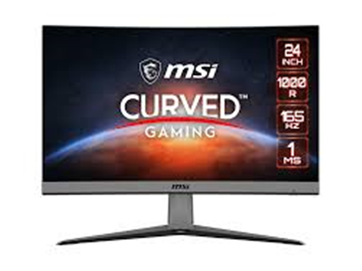 [106958] MONITOR MSI MAG 242C GAMING, 24" FHD (1920 X 1080), CURVO 1000R, 165HZ, RAPID VA 0.5 MS (AMD FREESYNC), 1X HDMI 2.0B, 1X DISPLAYPORT 1.4B