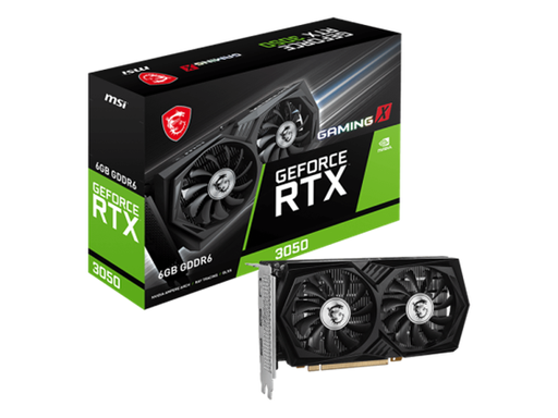 [106963] TARJETA DE VIDEO MSI GEFORCE RTX™ 3050 GAMING X, 6GB DDR6, DOBLE ABANICO, 2X HDMI 2.1, 1X DISPLAYPORT 1.4A