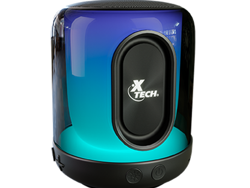 [106990] BOCINA XTECH BEATWAVE / BLUETOOTH / LUCES LED / CON MICROFONO / 5 WATTS RMS / 1X PUERTO USB PARA REPRODUCCION / TIEMPO DE REPRODUCCION 2 HORAS / VOLUMEN AL 100%, LUCES APAGADAS: 3 HORAS / VOLUMEN AL 50%, LUCES ENCENDIDAS: 5 HORAS / VOLUMEN AL 50% / LUCES APAGADAS: 15 HORAS HORAS DE REPRODUCCIÓN / COLOR NEGRO (XTS-17)