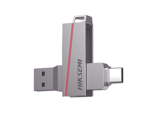 [107000] MEMORIA USB-C/USB-A DUAL 64GB E307C MARCA HIKSEMI, INTERFAZ USB 3.2, COMPATIBLE CON ANDROID (MOVILES Y TABLETS), WINDOWS, LINUX Y MACOS