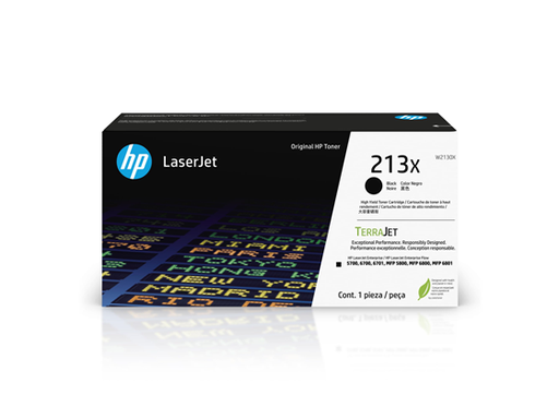 [107124] TONER HP 213X - W2130X - BLACK - 9,000 PAGINAS - PARA LASERJET 5700, 6700, 6701, MFP 5800, MFP 6800, MFP 6801