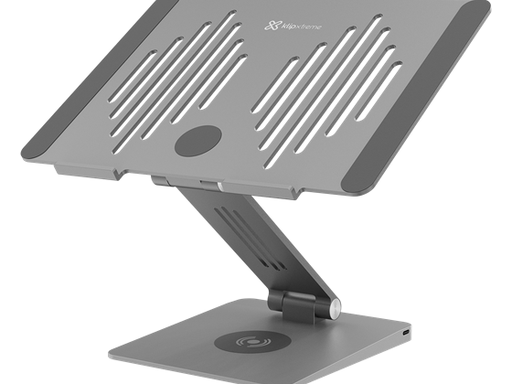 [107172] COOLING PAD KLIP XTREME + DOCKING STATION 9 EN 1 DOCKSTAR PARA NOTEBOOK / LAPTOPS, HASTA 15.6", 3X USB-A 3.0, 1X HDMI 4K, 1X USB-C 3.1 GEN 1, LECTOR SD Y MICRO SD, PLATAFORMA PARA CARGA RÁPIDA INALAMBRICA HASTA 15W