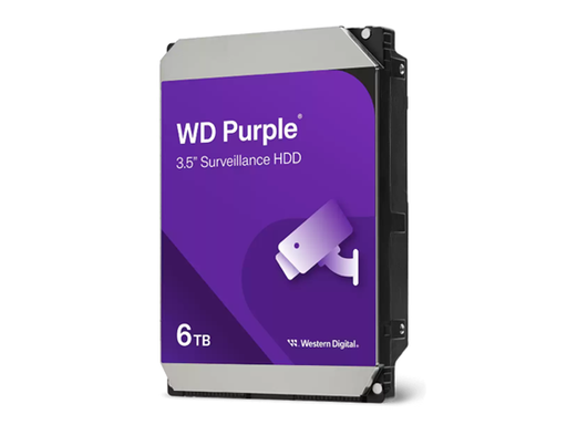 [107208] DISCO DURO 6TB P/VIDEOVIGILANCIA WESTERN DIGITAL SATA 6GB/S 3.5" 5400 RPM/256MB. WD64PURZ