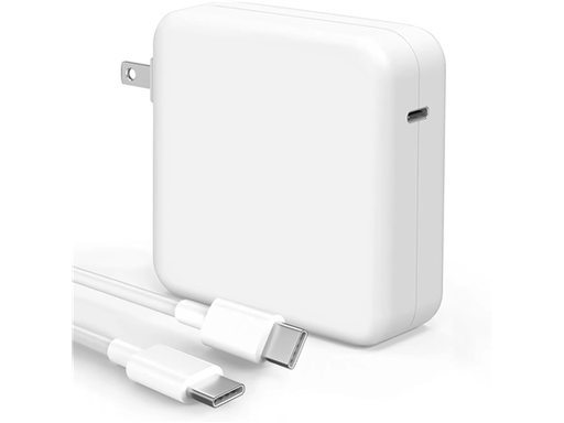 [107263] CARGADOR DE PARED PARA MACBOOK PRO, 118W, USB C, FAST CHARGE, COMPATIBLE CON IPAD PRO, SAMSUNG GALAXY Y TODOS LOS DISPOSITIVOS USB C, CABLE INCLUIDO.