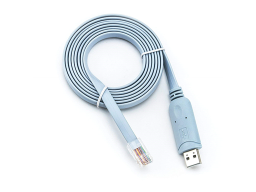 [107296] CABLE DE CONSOLA USB A RJ45, 6FT, COMPATIBLE ROUTER / SWITCH / CISCO.