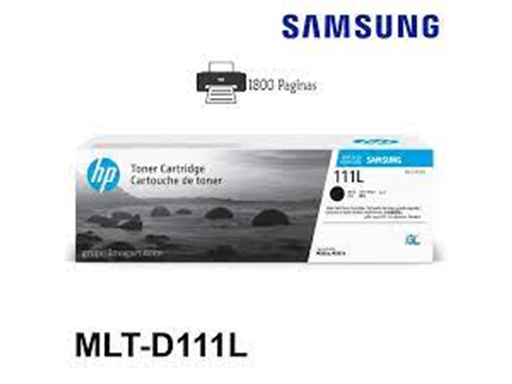 [107309] TONER HP MLT-D111L (111L) - NEGRO - DE ALTA CAPACIDAD - 1,800 PAGINAS - PARA IMPRESORA SAMSUNG M202X - M207X