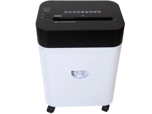 [107306] TRITURADORA DE PAPEL ROYAL 14MC, 14 HOJAS MICRO CORTE, DESTRUYE TC, CD/DVD, CAPACIDAD PARA 4.5 GALONES (89736)