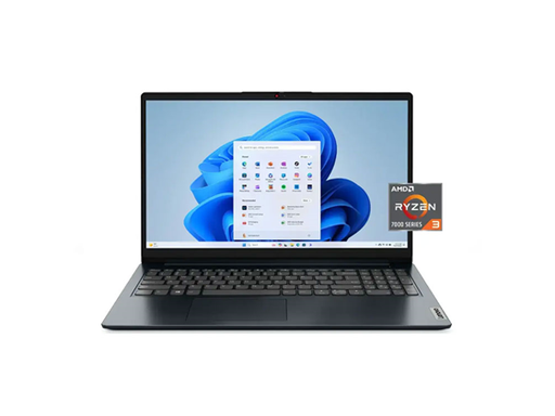 [107347] LAPTOP LENOVO IDEAPAD 1, 15.6" FHD TOUCH, AMD RYZEN 3 7320U QUAD CORE , 4GB, 128GB SSD, WINDOWS 11 HOME, WIFI 6, BLUETOOTH 5.0, 1 X HDMI PORT, 1 X USB-A 2.0, 1 X USB-C 3.2, 1 X USB-A 3.2, JACK 3.5" AUDIO, LITHIUM-ION BATTERY, ABYSS BLUE, INGLES (82VG00R2US)