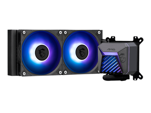 [107468] ABANICO PARA CPU MSI SERIE MAG CORELIQUID A15 240MM ALL-IN-ONE LIQUID CPU COOLER, 2*120MM ARGB GEN 2, NEGRO, COMPATIBLE CON INTEL LGA  1700 / 1851, AMD AM5 / AM4