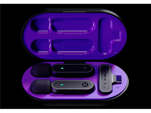 [107604] JUEGO DE MICRÓFONOS PRIMUS INALÁMBRICOS CON CONEXIÓN DE 2.4GHZ, IDEAL PARA SMARTPHONES, TABLETAS Y LAPTOPS CON USB-C. OFRECE UN ALCANCE DE HASTA 20 METROS Y UNA TRANSMISIÓN CON RETARDO MÍNIMO DE 30 MS. CADA MICRÓFONO CUENTA CON UNA BATERÍA DE 60MAH PARA HASTA 4 HORAS DE USO, MIENTRAS QUE EL ESTUCHE DE CARGA DE 600MAH PERMITE 4 CICLOS ADICIONALES, ALCANZANDO HASTA 16 HORAS DE FUNCIONAMIENTO TOTAL. TIEMPO DE CARGA: 1.5 H PARA LOS MICRÓFONOS Y 2.5 H PARA EL ESTUCHE. INCLUYE CABLE USB-C, COMPATIBLE CON ANDROID E IOS. MICRÓFONO DIGITAL DE SILICONA CON SENSIBILIDAD DE -42DB, RANGO DE FRECUENCIA DE 20HZ–20KHZ Y RELACIÓN SEÑAL/RUIDO DE 64DBM. DISEÑO COMPACTO EN MATERIAL ABS.