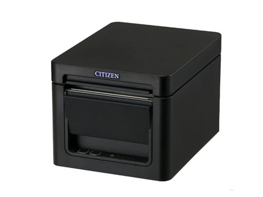 [107668] IMPRESORA TÉRMICA DE RECIBOS CITIZEN CT-D150, CON SALIDA FRONTAL, CONEXIONES USB Y SERIAL, COMPATIBLE CON PAPEL DE 58MM Y 80MM. IMPRESIÓN TÉRMICA DIRECTA HASTA 300MM/SEG, CORTADOR AUTOMÁTICO, BUZZER, SENSOR DE MARCA NEGRA Y CARGA RÁPIDA DE PAPEL. COLOR NEGRO.