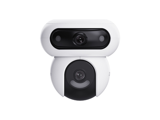 [107700] CAMARA CON DOBLE LENTE DUAL, PANAROMICA E INCLINACION PARA EXTERIOR MARCA EZVIZ, MODELO H90, 2K+ /2K+, DETECTOR DE PERSONAS Y VEHICULO CON TECNOLOGIA IA, IR 30MTS, CHARLA BIDIRECCIONAL, 360º, WIFI 2.4GHZ, H.265, H.264,  3D DNR