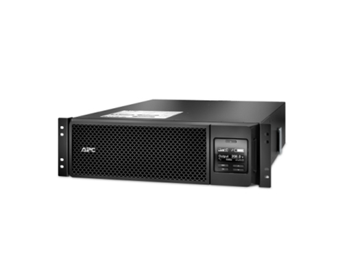 [107801] UPS APC SMART-UPS SRT 5.4KVA (5400VA) RACK MONTABLE 3U, 208V,NEMA L6-20R+2 L6-30R, TARJETA DE RED+SMARTSLOT, TIEMPO DE EJECUCIÓN EXTENDIDO, CON KIT DE RIEL (SRT5KRMXLT).