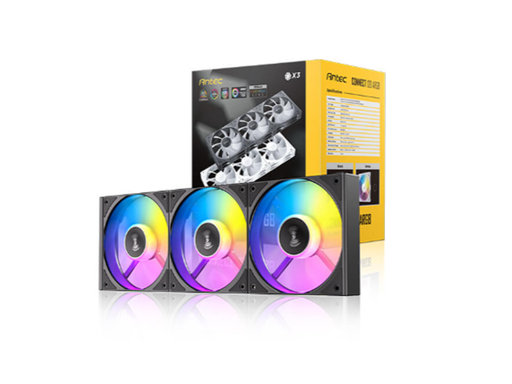 [107918] ABANICO ANTEC C120 ARGB NEGRO. ESTE PAQUETE INCLUYE TRES ABANICOS ARGB DE 120MM. ILUMINACIÓN ARGB PERSONALIZABLE Y SINCRONIZABLE CON PLACA BASE. DISEÑADOS PARA OPTIMIZAR EL FLUJO DE AIRE Y LA PRESIÓN ESTÁTICA EN GABINETES O RADIADORES. OPERACIÓN SILENCIOSA. INCLUYE CONTROLADOR ARGB.