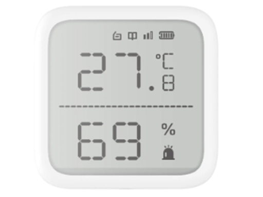 [95468] DETECTOR DE TEMPERATURA Y HUMEDAD INALÁMBRICO HIKVISION, 2.7" DE TAMAÑO, USO EN INTERIOR, RANGO DE DETECCIÓN DESDE -35°C HASTA 99°C, (AX PRO).