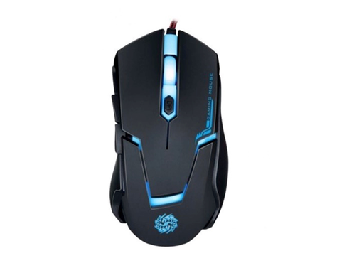 [79408] MOUSE AGILER GAMING RUBBER OPTICAL SCROLL USB NEGRO (AGI-2100)