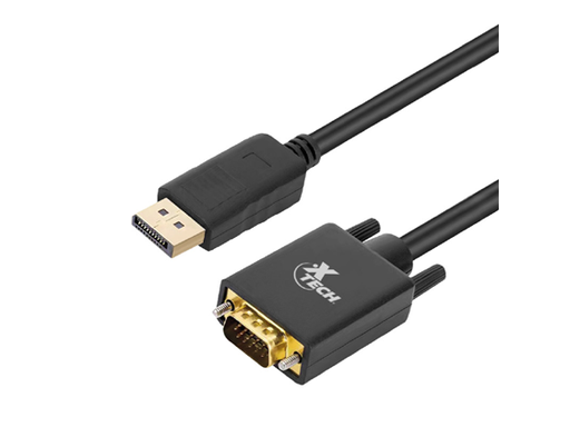 [106029] ADAPTADOR DE XTECH DISPLAYPORT MACHO A VGA MACHO (XTC-377)