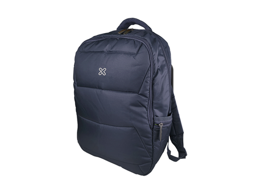 [90649] BULTO DE NOTEBOOK KLIPX MONACO 15.6" TIPO MOCHILA, 2 COMPARTIMENTOS PRINCIPALES, HASTA 33 LIBRAS, AZUL (KNB-426BL)