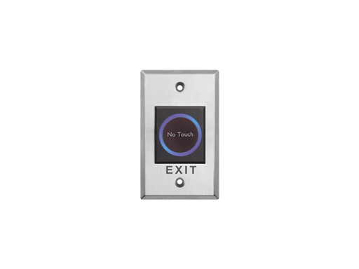 [96608] BOTON SIN CONTACTO (NO TOUCH) MARCA HIKVISION, INDICADOR LED, NO, NC, INTERIOR, ACERO INOXIDABLE.