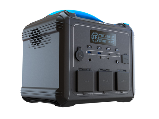 [105883] GENERADOR ELECTRICO TITAN DE BATERIA FORZA, RECARGABLE, 1200W, 10 PUERTOS DE CARGAS, LAMPARA 6W, SOPORTE PARA CARGA SOLAR, PANTALLA LCD, BATERIA 1102.5WH (26.25V 42AH), FAST CHARGING 1.5 HORAS (FPP-T1200)