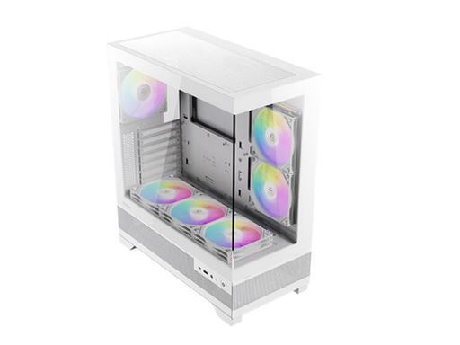 [107804] CASE GAMING ANTEC CX700 ARGB MID-TOWER. COLOR BLANCO. PANEL FRONTAL CON DISEÑO ÚNICO DE MALLA DIAMANTADA Y RAYAS PARA ALTO FLUJO DE AIRE. PANEL LATERAL COMPLETO DE VIDRIO TEMPLADO. INCLUYE TRES VENTILADORES ARGB DE 120MM PREINSTALADOS (DOS FRONTALES, UNO TRASERO). GESTIÓN DE CABLES: 20MM (IZQ) / 10MM (DER). CONECTIVIDAD FRONTAL: DOS PUERTOS USB 3.0, UN PUERTO USB 2.0 Y AUDIO HD, MÁS BOTÓN DE CONTROL DE LED. SOPORTA PLACAS BASE ATX, MICRO-ATX E ITX. ALTURA MÁXIMA DISIPADOR CPU: 160MM. LONGITUD MÁXIMA GPU: 330MM. CAPACIDAD PARA DOS UNIDADES DE 3.5" Y DOS UNIDADES DE 2.5". FUENTE DE PODER ATX (HASTA 160MM CON HDD). FILTRO DE POLVO MAGNÉTICO SUPERIOR.