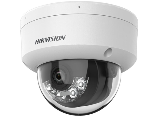 [104627] CAMARA DE VIGILANCIA MARCA HIKVISION, DUAL LIGHT, IP, 6MP, SMART HYBRID LIGHT FIXED, DOMO TURRET, IR 30M, IP67, IK08 , MICROFONO