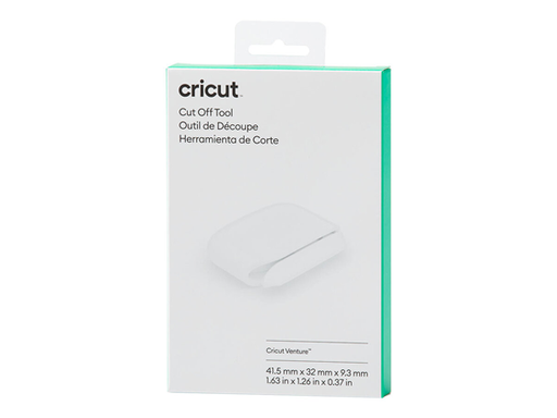 [96132] HERRAMIENTA DE CORTE CRICUT CUTOFF PARA MÁQUINA DE CORTE VENTURE, CREE BORDES RECTOS EN SMART MATERIALS ENROLLADOS CON LA PRÁCTICA HERRAMIENTA DE CORTE. DESLIZA FÁCILMENTE LA HERRAMIENTA A LO LARGO DE LA RANURA DE CORTE CRICUT VENTURE PARA CREAR UN BORDE LIMPIO PARA COMENZAR Y TERMINAR CADA PROYECTO. COLOR BLANCO (2009613)